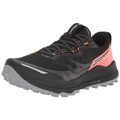 Image of Saucony Women&#039;s Xodus Ultra 2 Sneaker, Black/Viziornge, 11