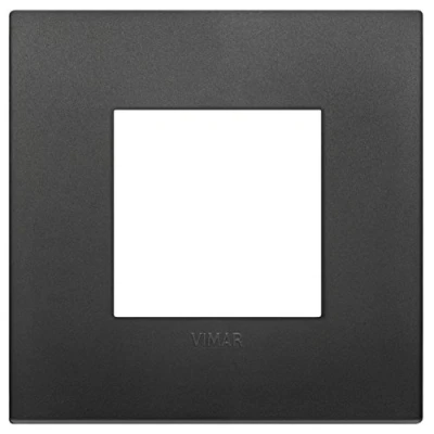 Image of Vimar 19642.71 Arké Cover Frame Classic 2 Module Technopolymer Black