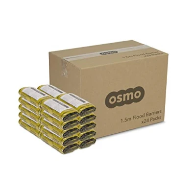 Image of Osmo 1.5 m Flood Barrier (34 Packs) Activated by Water, Alternative to Sand Bags, 5ft Long