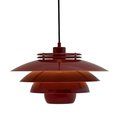 Image of Dyberg Larsen Ejka hanging light, metal, dark red