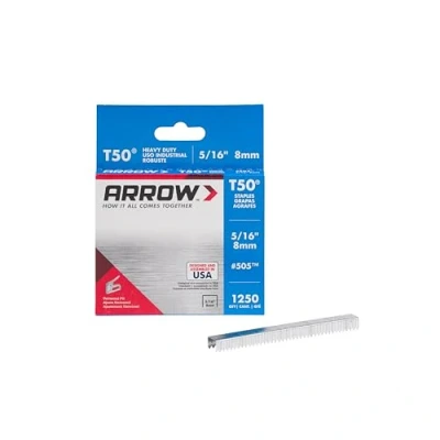 Image of Arrow Staples T50 Box 1250 5/16 in