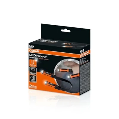 Image of Osram LEDInspect Wearable Neck Light, LED Inspection 6500K, Rechargable Detachable Torches with Two Light Functions, Hands Free Working