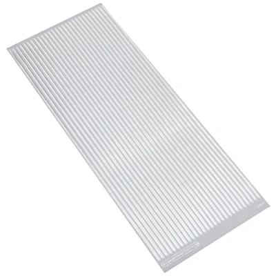 Image of Anitas Outline Stickers, Straight Line Borders, Silver, For Scrapbooking, Card Making, Kids Play, Homework, Art, Craft, Embelish, Decorative, Paper, Card, Glass, Metal, Plastic, Foam
