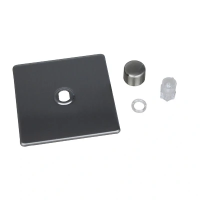 Image of Varilight 1 gang Dimmer Switch Brushed Steel