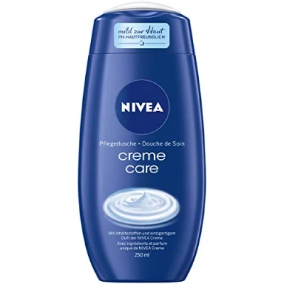 Image of Nivea Creme Care Shower Gel (250 ml), with Unique Mild Fragrance, Gently Cleansing Cream Selected Ingredients of