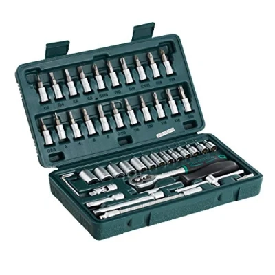 Image of Mannesmann M 2040 46 Piece Socket Spanner Set 0.6 cm / 0.25 Inch