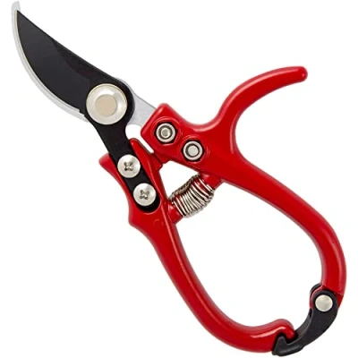 Image of Darlac Ergo Garden Pruning Scissors Small Pruners with Ergonomic Handles Razor Sharp Blades Perfect for Light and Deadheading SK5 High Carbon Steel Blade