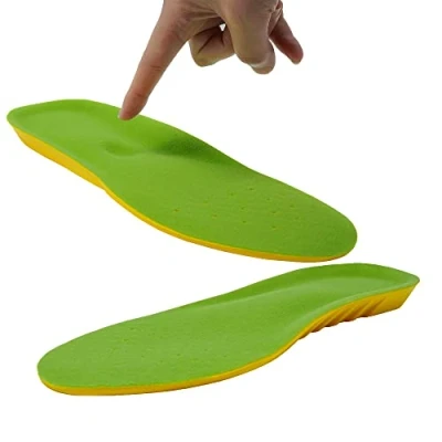 Image of Happystep Wide Fit Plantar Fasciitis Orthotics PU Memory Foam Insoles Comfortable Shoe Inserts, Cushioned Arch Support, Heel Cushioning, Shock Absorption and Foot Pain Relief (UK Size 7 8.5)