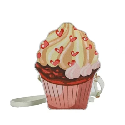 Image of Limtula Girls Cupcake Bag Mini Shoulder Handbags PU Leather Purse Box Crossbody for Women Girl