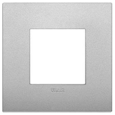Image of Vimar 19642.79 Arké Cover Frame Classic 2 Module Technopolymer Matt Silver