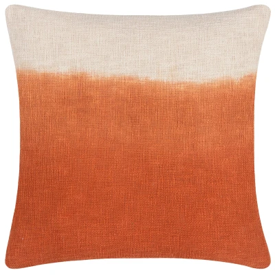Image of furn. Mizu Square Feather Filled Cushion, Amber, 50 x 50cm