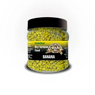 Image of HabiStat Dry Tortoise Food Banana 400g High In Fibre, Vitamins &amp; Minerals Complementary Feed Suitable For European, Russian Most Other Tortoises