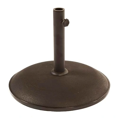 Image of BrackenStyle Concrete Parasol Base Anchor For Parasols and Garden Umbrellas Black 15kg