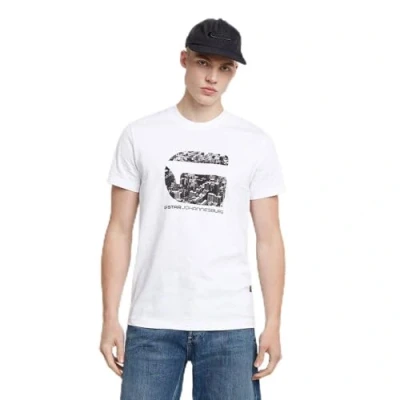 Image of G STAR RAW Men&#039;s Johannesburg R T Shirt, White (White D25698 c336 110), XXL