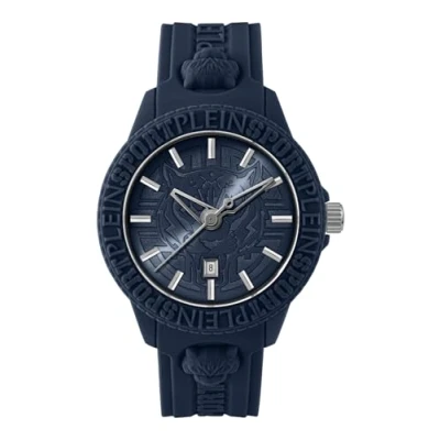 Image of Plein Sport Men&#039;s Watch Analogue Quartz Fearless Silicone, Blue Psqba0323, Strap.
