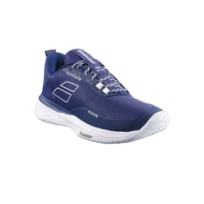 Image of Babolat Men&#039;s SFX Evo All Court Tennis Shoes, Dark Blue/White, 7.5 UK