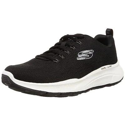 Image of Skechers Men&#039;s 232519 BKW Sneaker, Black Engineered Mesh/Trim, 10 UK