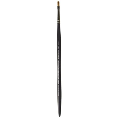 Image of Winsor &amp; Newton Artists Kolinsky Sable Artist Water Colour Brush Round, Birch Wood, transparent, Ein Strich Flachpinsel 3 mm 1/8 zoll kurzer Stiel