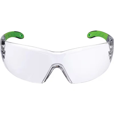 Image of Uvex Pheos Safety Glasses Anti Fog and Scratch Chemical Resistant Transparent/Black Lime