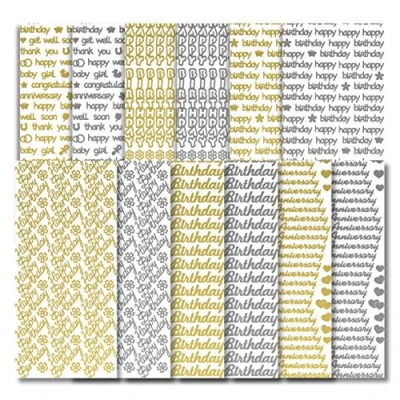 Image of Peel Off Stickers CPD 1032&quot; Text Lines Stickers, Paper, Multi Colour, 23 x 10 1 cm