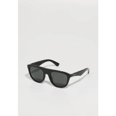 Image of Burberry Man BE4459U 300187 Sunglasses Injected Black Grey Squared Normal