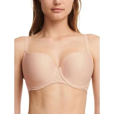 Image of Chantelle Womens Norah Covering T Shirt Bra Beige Polyamide Size 32C