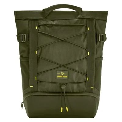 Image of Johnny Urban Tote Bag Backpack Mens &amp; Womens Green Harper for Everyday Gym Work Laptop Rucksack with Many Pockets Compartment Trolley Sleeve