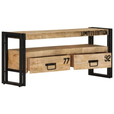 Image of vidaXL TV Cabinet 100x30x45 cm Solid Mango Wood