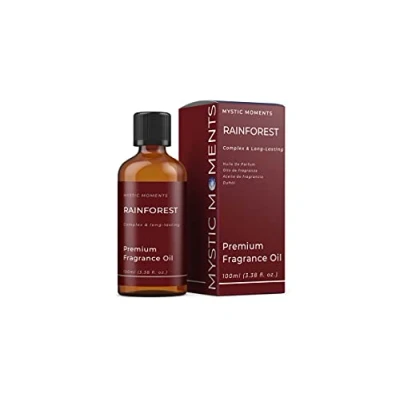 Image of Mystic Moments Rainforest Fragrance Oil 100ml Perfect for Soaps, Candles, Bath Bombs, Burners, Diffusers and Skin &amp; Hair Care Items