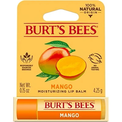 Image of Burt&#039;s Bees Mango Moisturizing Lip Balm Blister 0.15oz