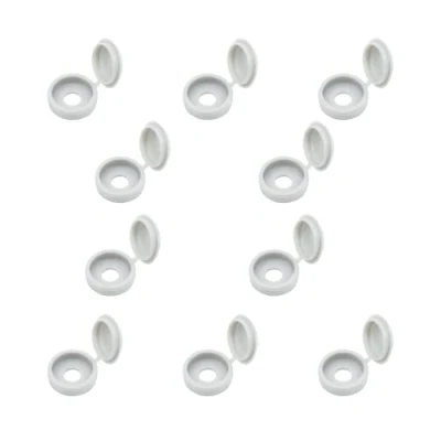 Image of Screw Caps, 10 Pieces Plastic Covers, Cap, Fold Snap Covers for Furniture, Wardrobe, Shelf, Walls, Cupboards