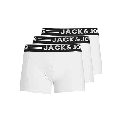 Image of Jack &amp; Jones Men&#039;s Boxer Shorts (Pack of 3), White, L