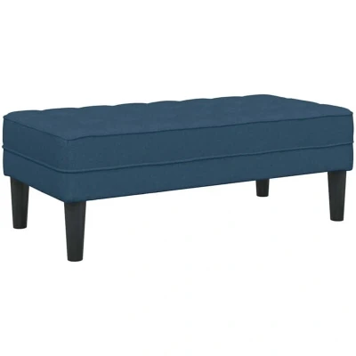 Image of vidaXL Bench Blue 113x57x39 cm Fabric