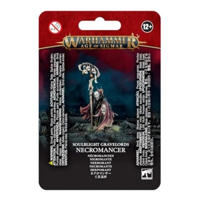 Image of GAMES WORKSHOP 99070207005 &quot;Deathmages Necromancer Miniature Game, Black