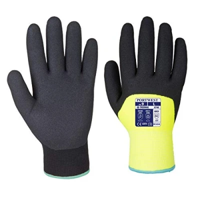 Image of Portwest A146 Twin Lined Flexible Arctic Winter Glove Yellow, Large