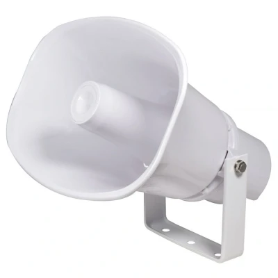 Image of Adastra Moulded ABS Horn Speaker Weatherproof &amp; Fire rated 30W White