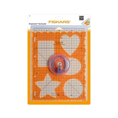 Image of Fiskars ShapeCutter, With Form Cutter, Templates, Cutting Mat and Spare Blades, 1003878