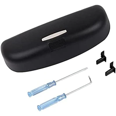 Image of ,For Audi A4 B9 B8 A5 A6 C7 C8 C6 Q3 Q5 Q7 A3 8v 8p S3 A7 A8 Sportback Glasses Box Storage Holder Car Sunglasses Case,Black