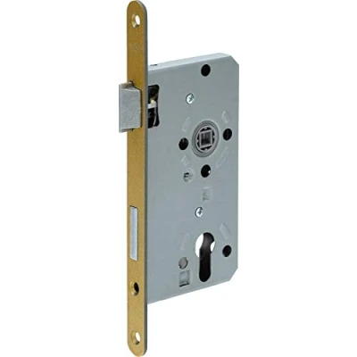 Image of ABUS Mortice Lock for Flat Doors ES PZ2 L G 55 72 18 61699, Gold
