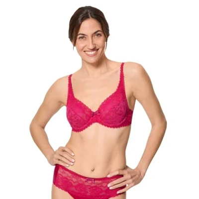 Image of Playtex Women&#039;s Flower Elegance Underwired Bra, Red, 38C