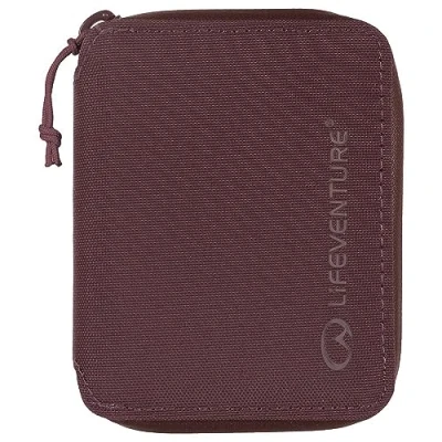Image of Lifeventure RFiD Protected Card Wallet — Slim for Travel, Eco Friendly, Recyclable Material, Plum, One Size