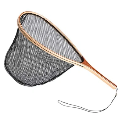 Image of Rfeeuubft Fly Fishing Landing Net Wooden Handle Nylon Trout Mesh Fish Catch Release Scoop Tool