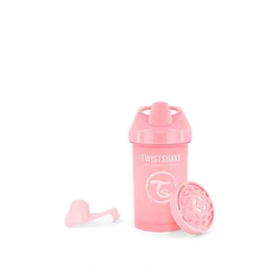 Image of Twistshake Crawler Cup, Learning Cup Sippy for Baby, BPA Free, 300ml, 8+ Months, Pastel Pink