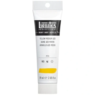 Image of Liquitex Professional Heavy Body Acrylic Paint 59 ml tube, Yellow Medium Azo