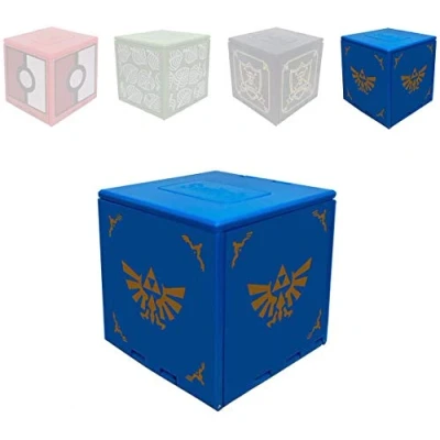 Image of WIKEA Nintendo Switch Memory Card Case, Video Game Holder with 16 Slots (Zelda Blue)