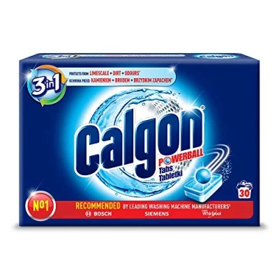 Image of Calgon 2 in 1 Tabs, Water Softener Against Limescale and Dirt the Washing Machine, Pack of 30
