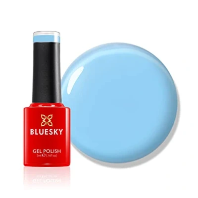 Image of Bluesky Gel Nail Polish, Pastel Dreams, Blue Insider LPD23. Blue, Long Lasting, Chip Resistant, 5ml (Requires Drying Under UV or LED Lamp)