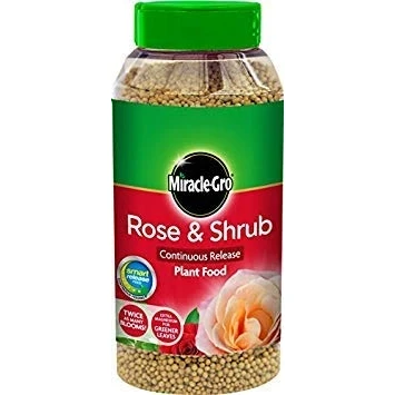 Image of Miracle Gro Rose &amp; Shrub Continuous Release Plant Food 1kg Shaker Jar