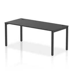 Image of Impulse Bench Single Row 1800 Black Frame Office Desk