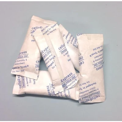 Image of celloexpress 10g Silica Gel Pouches Pack of 5 Total Weight 50g in Tyvek Fabric Sachets (10g, 5)